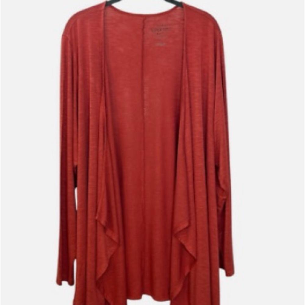 Torrid Women's Elegant Rust Drape Cardigan